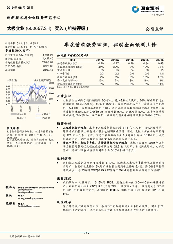 季度营收强势回归，驱动全面预测上修