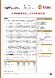 2019年半年报点评：毛利率提升明显，中期分红超预期