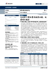 2019半年报点评：毛利率下滑和费用拖累业绩，运营项目增多