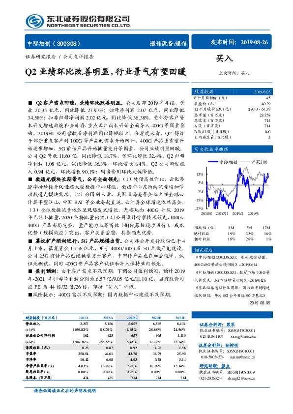 Q2业绩环比改善明显，行业景气有望回暖