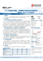 2019半年报点评:19H1业绩增长稳健,持续看好白酒业务未来成长性