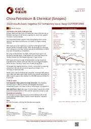 2Q19 results beat; negative FCF temporary issue; keep OUTPERFORM