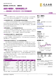 2019年中报点评：业绩小幅增长，毛利率显著上升