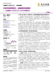 2019年中报点评:内生外延持续发力,业绩保持快速增长