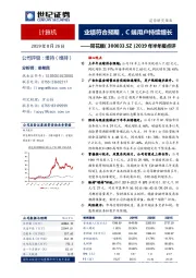 2019年半年报点评：业绩符合预期，C端用户持续增长