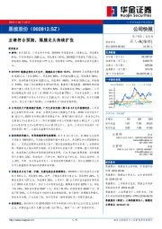 业绩符合预期，隔膜龙头持续扩张