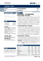 2019年中报点评：业绩超预期，各品类稳定增长