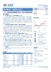 视光业务加速增长31%，内生外延快速扩张