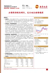 业绩保持较快增长，龙头地位继续稳固