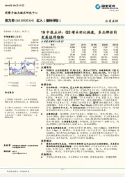 19中报点评：Q2增长环比提速，多品牌协同发展值得期待