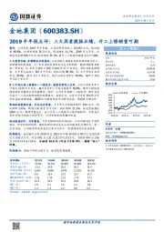 2019半年报点评：三大因素提振业绩，开工上修销售可期