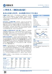 高成本压缩毛利空间，但吨钢盈利仍处于行业高位