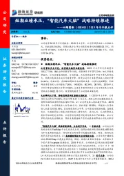 2019年半年报点评:短期业绩承压,“智能汽车大脑”战略持续推进