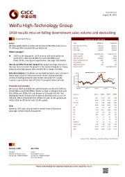 1H19 results miss on falling downstream sales volume and destocking