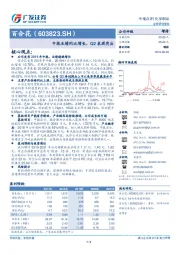 中报业绩同比增长，Q2表现突出