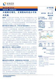 业绩稳定增长，定增落地促进公司协同发展