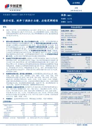 2019年半年报点评:煤价回落、税率下调推升业绩,后续逻辑增强