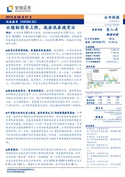 业绩贴预告上限,现金流表现突出
