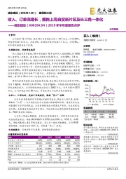 2019年半年度报告点评：收入、订单高增长，拥抱上海自贸新片区及长三角一体化