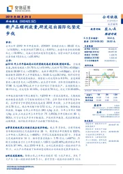 新产品顺利放量，研发迈出国际化坚定步伐