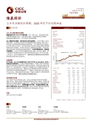 上半年业绩符合预期，2020年扩产计划再加速