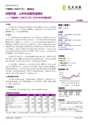 2019年半年报点评：并购并表，上半年业绩快速增长