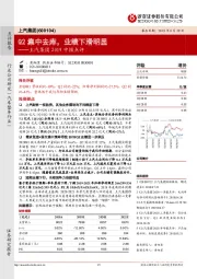 上汽集团2019中报点评：Q2集中去库，业绩下滑明显