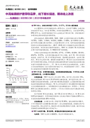 2019年中报点评:中高端眼部护理领导品牌,线下增长提速、期待线上改善