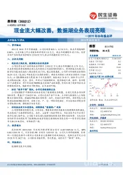 2019年半年报点评：现金流大幅改善，数据湖业务表现亮眼