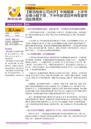 【联讯电新公司点评】中闽能源:上半年业绩小幅下滑,下半年新项目并网有望带动业绩增长