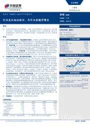 2019年半年报点评：行业龙头地位依旧，内外业务稳步增长
