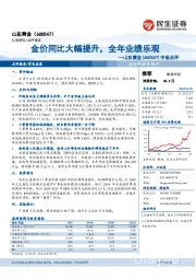 中报点评：金价同比大幅提升，全年业绩乐观