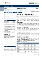 2019半年报点评：多元布局，业绩稳健增长