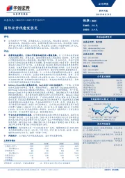 2019年中报点评：国际化步伐愈发坚定