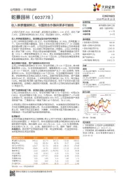 收入单季增速转正，与国资合作提供更多可能性