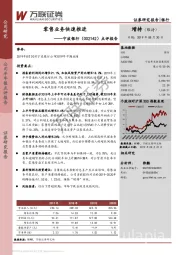 点评报告：零售业务快速推进