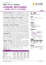 2019年中报点评：上半年增长缓慢，期待下半年业绩反转