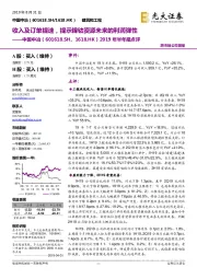 2019年半年报点评：收入及订单提速，提示镍钴资源未来的利润弹性