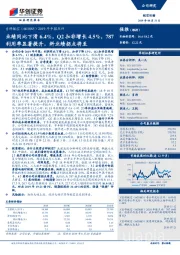 2019年中报点评:业绩同比下滑6.4%,Q2扣非增长4.5%,787利用率显著提升,料业绩拐点将至