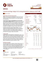 Cement earnings rising in 1H; strong demand to continue in BJ-TJ-HB