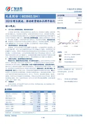 2Q19增长提速，推动新营销和品牌年轻化