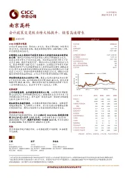 会计政策变更致业绩大幅提升，销售高速增长