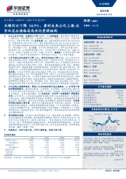 2019年中报点评:业绩同比下降14.9%,看好未来公司上海-北京双龙出海格局或优化资源结构