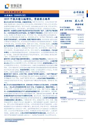 2019中报业绩大幅增长，资源潜力雄厚