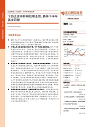 2019年中报点评：下游去库存影响短期业绩，静待下半年需求回暖