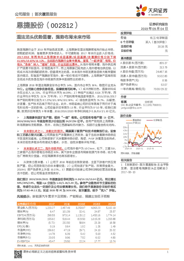湿法龙头优势显著，强势布局未来市场