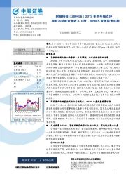 2019年半年报点评:导航与航电业务收入下滑,MEMS业务前景可期