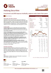 Investment and AM improve markedly; expense ratio lower than peers