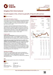 Results largely in line, driven by growth of liquid bulk business