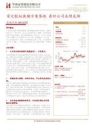首次股权激励方案落地 看好公司业绩反转